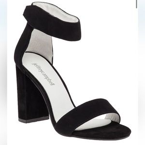 Jeffrey Campbell Black Suede Block Heel 7.5